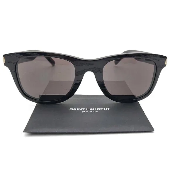 Saint Laurent SL 51 Black Zebra Pattern Sunglasses Square Frame (0282)